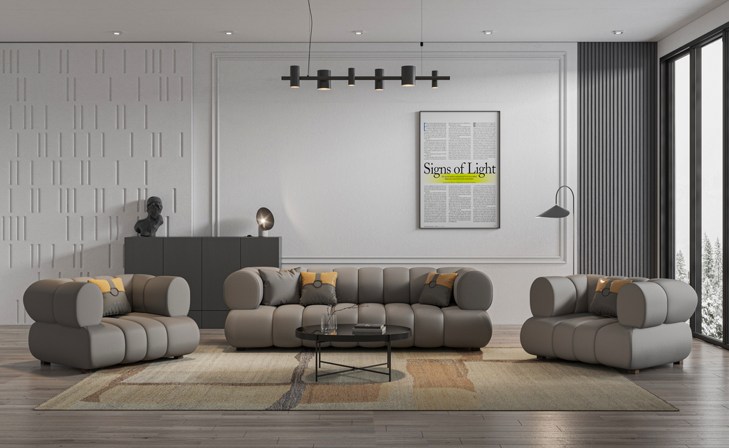 Brexley 3+1+1 Leather Sofa Set