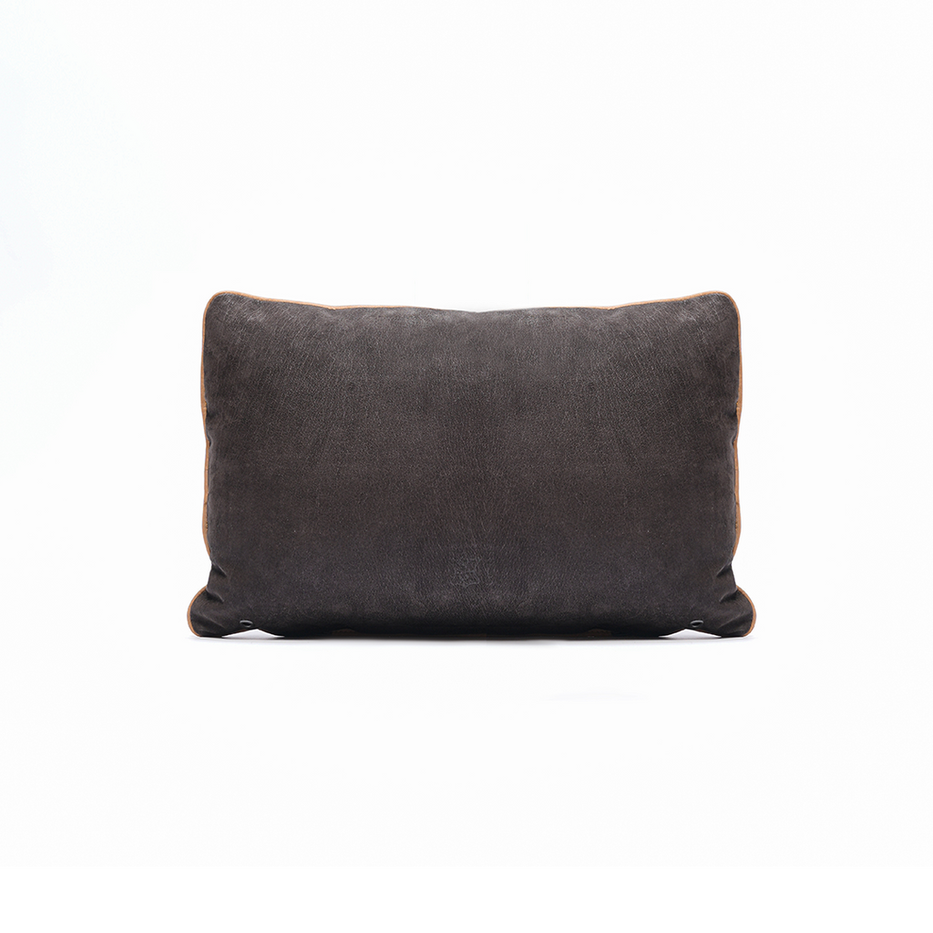 Rustic Bit Cushion – Textured Charm in Leather | Leather Galleria