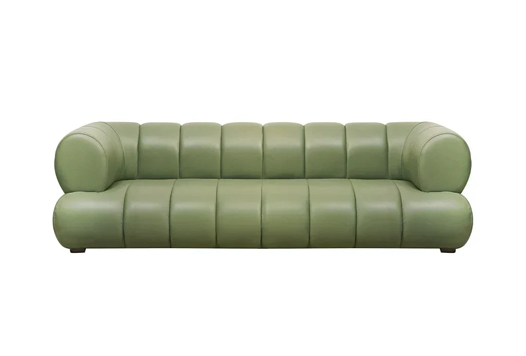 Unique Front View Brexley Sofa, available in 3 Seater options, has a modern design with plush cushions for ultimate comfort.