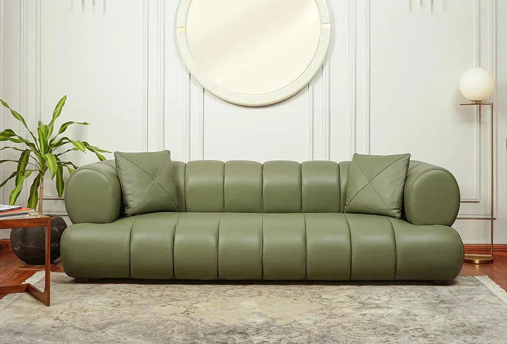 Brexley Sofa, available in 3 Seater options, has a modern design with plush cushions for ultimate comfort.