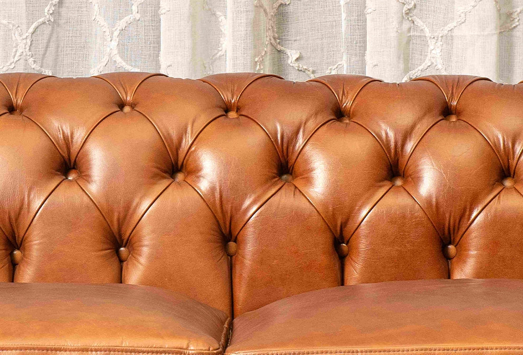 Bruno Leather Sofa 3-Seater Upper View is stylish and comfortable, perfect for modern living rooms.